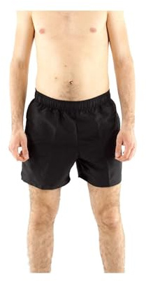 NIKE Men's 5 Volley Short Swimsuit, Black/White, L UK
