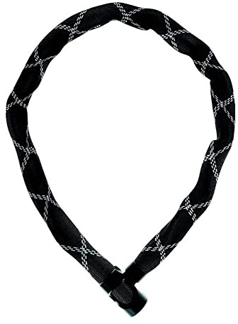 ABUS Kettenschloss IvyTex 6210 – Fahrradschloss mit Kunstfaserummantelung – ABUS-Sicherheitslevel 6 – 110 cm
