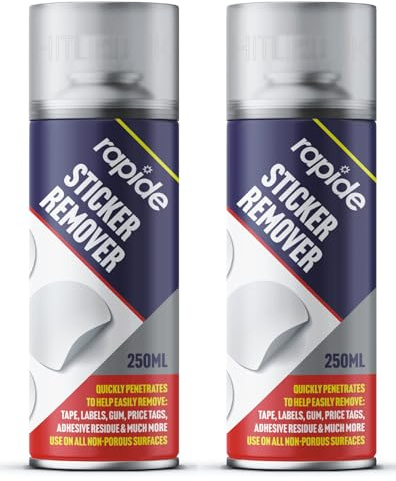2 x Sticker Remover Sticky Stuff Remover UK Spray 250ml, Adhesive Remover Spray, Gum, Goo Gone, Tag, Tape