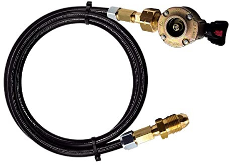 LPG 21mm Clip On Butane Adapter to M22 UK POL Gas Bottle for Filling Refilling Empty Gas Bottles 2 Meter