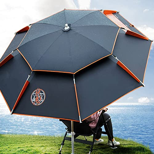 WWMM Sombrilla Playa Grande Antiviento, Sombrillas Terraza Protección UV50+, Sombrilla Jardin Exterior, a Prueba De Viento, Portátil, con Bolsa De Transporte (Size: 2.0m), Multi-colored