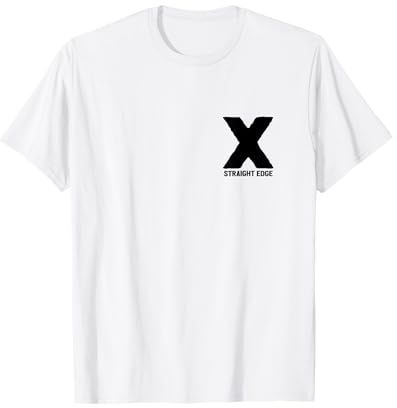 X Straight Edge Hardcore Punk Movimiento Regalo Camiseta