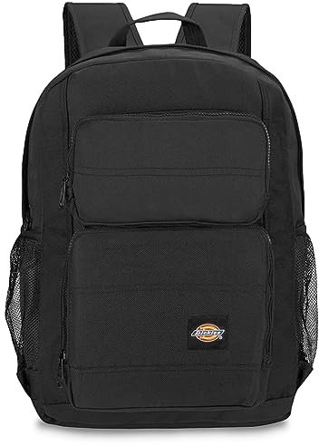 Dickies Tradesman Rucksack, wasserabweisend, lässiger Tagesrucksack für Reisen, Arbeit, Schule, passend für 39,6 cm (15,6 Zoll) Notebook, Schwarz, Large, Tagesrucksäcke