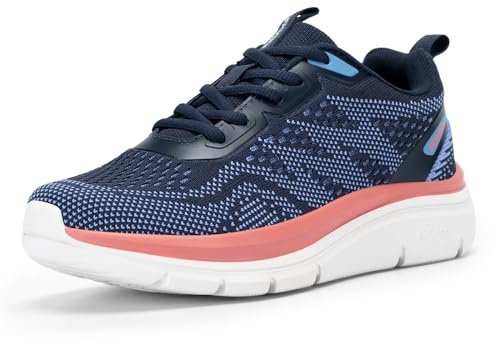 FitVille Womens Lightweight Trainers Wide Fit Running Shoes Comfortable Breathable Fashion Sneakers for Ladies Walking Jogging Gym 5.5 Wide