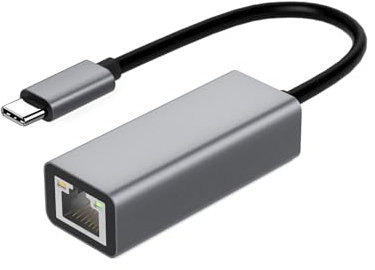 Adaptateur USB C vers Ethernet Adaptateur Réseau vers RJ45 LAN Type-C/USB C Compatible pour iPhone 15 Pro, MacBook Pro/Air M2 M1, Galaxy S23, Dell, Switch (100Mbps)