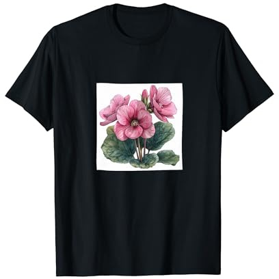 Graphisme Cottagecore en forme de fleur de cyclamen T-Shirt