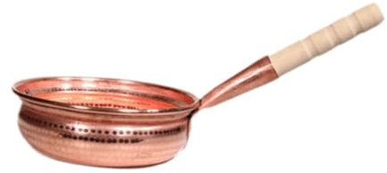 FytStycale Olla de Cobre de Primera Calidad con Mango Cómodo, Mango de 20 cm., Individual