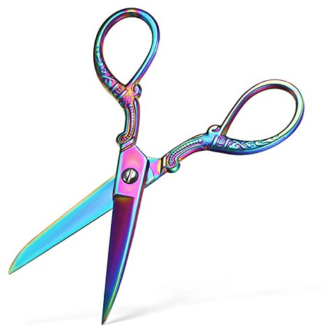 KONTONTY Per Tessuti Acciaio Inossidabile Cesoie Vintage Colorate Per Cucito e Ricamo Strumento e Lavori Per Cucito e Alterazioni