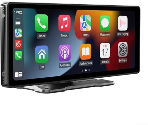 RANRAO Lettore multimediale senza fili per auto Display HD da 10,26 pollici per Carplay e per Android Installazione pratica del cruscotto