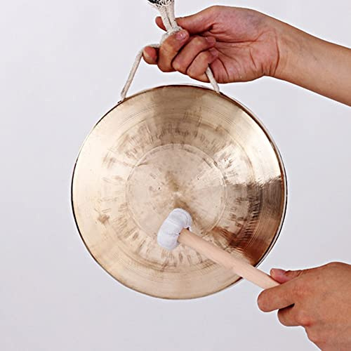 gong platillos gong tibetano instrumentos musicales Qin Paramount cobre puro 21CM resaltar medio bajo mano Gongs instrumento de tambor(Color:high)