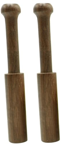 BESPORTBLE 2 Piezas Mazo de Madera para Cuenco Sonoro Acabado Pulido para Yoga y Meditación