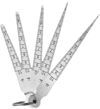Set di spessimetri conici con marcature chiare per strumenti di precisione per manutenzione automobilistica e meccanica, strumento di misurazione delle lacune di precisione