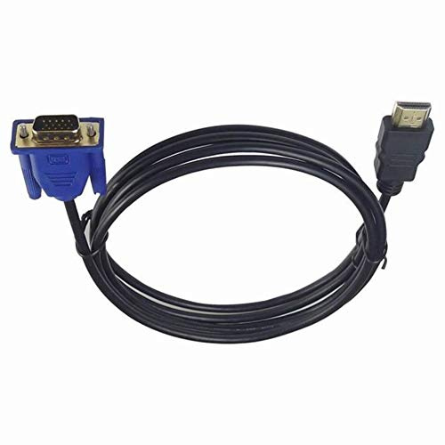 Câble vers VGA HD, Câble de Moniteur vers VGA 10M pour Ordinateur de Bureau (Black)