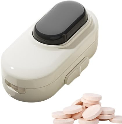 Coupeur Et Diviseur De Comprimés Organisateur De Médicaments Avec Trancheur | Petit Coupe-Médicament Pour Femmes Et Hommes Et Seniors Et Et Scolaire Et Travail Et Coupe Facile De Médicaments