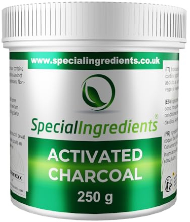 Activated Charcoal Powder 250g Food Grade Coconut Derived Premium Quality - Vegan, Non-GMO, Gluten Free – Recyclable Container