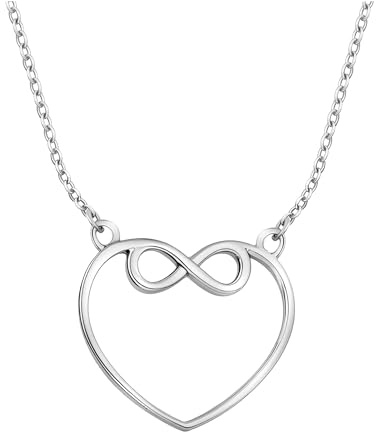 Sofia Milani - Damen Halskette 925 Silber - Herz Unendlich Anhänger - 50148