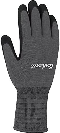 Carhartt Damen Allzweck-Nitril Winter-Handschuhe, Grau, Mittel (2er Pack)