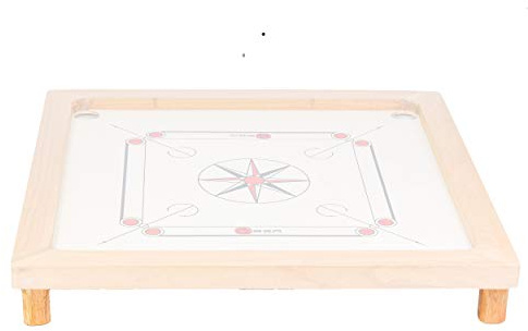 Carrom-Füßchen zum Unterstellen - India Hartholz - 4stk. 60x35mm - Fur genau alle Karrom Spiele - Ohne Carrom Brett, nur die Fusse