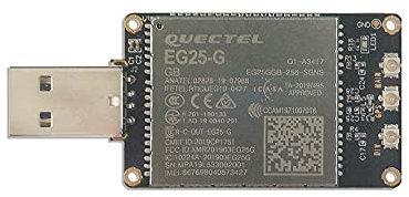 EXVIST Clé USB 4G LTE W/EG25-G LCC IoT/M2M optimisé LTE Cat 4 Module SIM Slot GPS pour Global