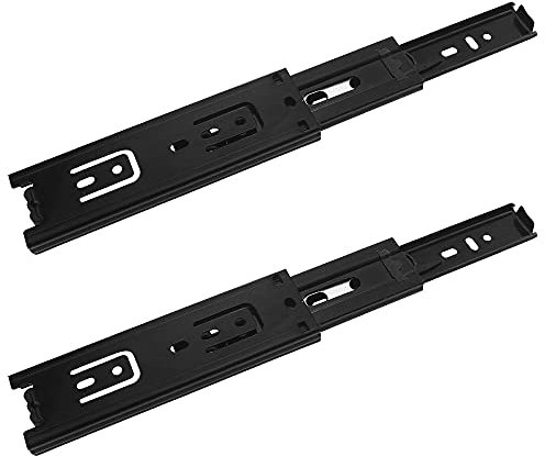 Prmape 2 Pezzi Guide per Cassetti Estrazione Totale, 150mm Guide Scorrevoli per Cassetti, 3 Strati Guide per Cassetti con Cuscinetti a Sfera, Montaggio Laterale, Portata Fino A 45 KG