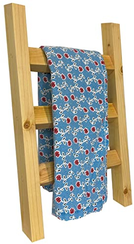 Kitchen Hand Towel Ladder, Bathroom Hand Towel Ladder, Mini Towel Ladder, Tea Towel Ladder, (Pecan)