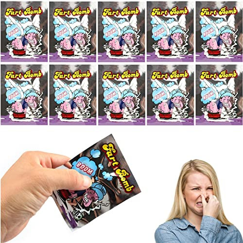 toukie 50pcs Bombas Apestosas, Bolsa de Pedos Maloliente, Artículo de Broma Divertido para Fiesta