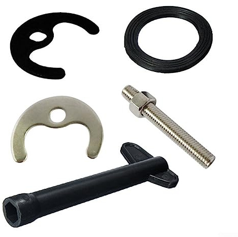 Oniissy Waschtischarmatur für Waschbecken, Monoblock-Mischbatterie, Befestigungsset, 1 Bolzen für M12-Wasserhahn, Befestigungsset, Unterlegscheiben, Schraubenschlüssel, Platten-Set,