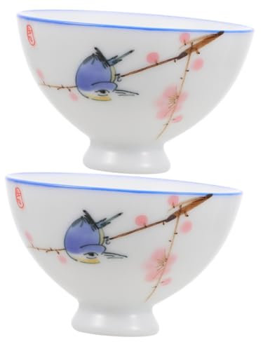 BESTonZON 2stücke Handbemalte Keramiktasse Zarte Teetasse Für Persönlichen Genuss Einzigartiges Teegeschirr Für Teezeremonien Und Stilvolle Anlässe Für Teeliebhaber - Langlebig Und