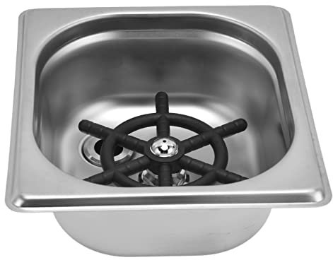 Enjuagavasos para Fregadero de Cocina, Lavavasos Automático de Acero Inoxidable Empotrado en la Barra, Enjuagavasos de Bar Enjuagavasos para Cafetería de Cocina en Casa (Color