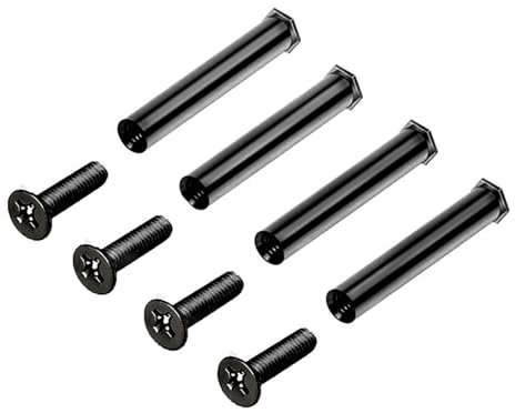 Vdaxvme Set of 4pcs Metal Screws for 25mm Thickness Computer Fan Flat Head Mount Screws Double Locking