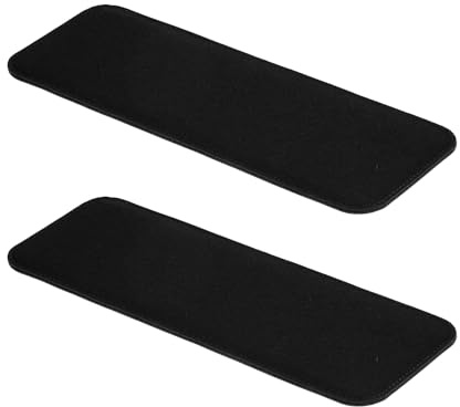 PATIKIL Felt Base Shaper 14x5 Inch, 2Pcs Bag Bottom Shaper Pad Purse Liner Board Insert Arc Corner for Handbags Tote Crossbody Bag Backpack, Black