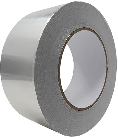 gws Aluminiumklebeband ist ein flexibles Band mit 30 µ Aluminiumfolie und Acrylatkleber, perfekt für gewölbte Oberflächen und dauerhafte Anwendungen (1, 50 m x 50 mm)