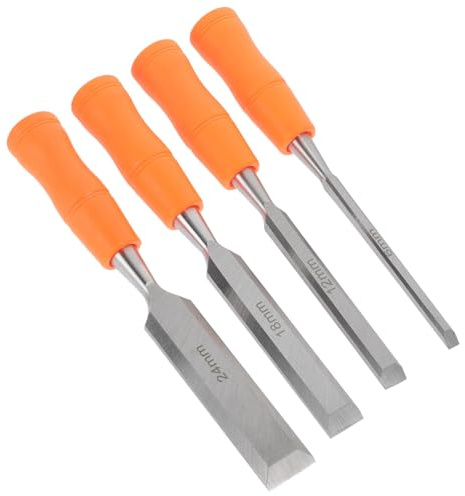 COHEALI 4pezzi Scalpelli Per Legno Resistenti Impugnatura in Strumenti Da Intaglio Per Artigianato Fai Da Te Kit Per Incisione Domestica Raschietti Semplici Per Lavorazione Del Legno