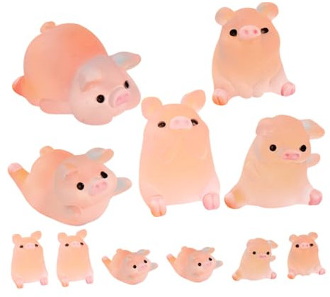 JOINPAYA 25stücke Mini Schwein Figuren Niedliche Harz Miniatur Schweine Für Moss Landschaft Dekoration Garten Balkon Und Puppenhaus Kreative Resin Tierfiguren Für Projekte