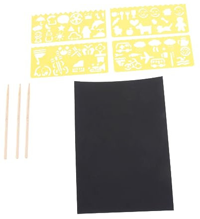 BESTonZON 1 Satz Notizen abkratzen kreativ set für kinder basteln für kinder zabawki stymulujące rozwój buntpapier Kratzzeichnung Rollen für Kinder Kratzbild Zeichenpapier kratzen Bambus