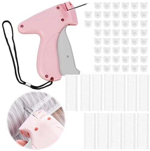 Schnelles Fixiergerät für Kleidung,YOURKAY Quick Clothing Fixer,Quilt-Tackerpistole,Mikro-Stichpistole,Stichsäumpistole Mini Label Sewing Quilting Hemming Tool with 660 Micro Fasteners And 50Pcs Repla