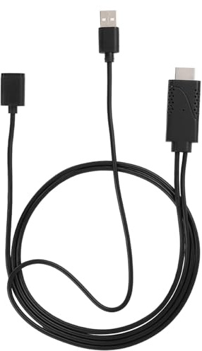 2 en 1 1080P USB Femelle vers HDMI Mâle HDTV Adaptateur Câble Cordon pour Téléphone Portable 100CM