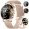LIGE Montre Connectée Femme avec Appel Bluetooth,1.32 Amoled Display Ronde Smartwatch Femme avec 110+ Modes Sportifs/Fonction Féminine/Fréquence Cardiaque/Sommeil,IP68 Android iOS Rose Or