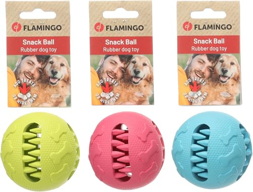 Flamingo Spielzeug TANNU SNACKBALL MEHRERE Farben 7,6CM SORTIMENT