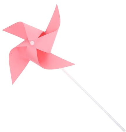 Toyvian 30piezas Molino De Viento para Kit De Manualidades DIY para Pintar Molinetes De Papel para Manualidades Infantiles Decoraciones De Jardín Actividades De Equipo