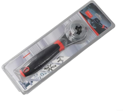 Zilimontt Llave de trinquete ajustable de 6 a 22 mm, herramienta combinada de liberación rápida con mango ergonómico para tornillos métricos y en pulgadas en el taller de jardín en casa