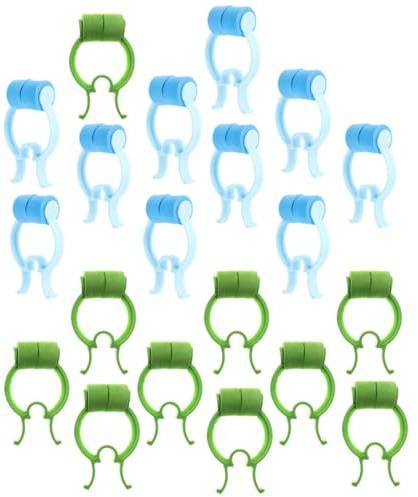 PERSELOSO Pinzas para Nariz 20 Piezas (azul y Verde) Clips Nasales para Respiración Mejorada, Levantamiento Nasal Ligero y Cómodo, Accesorios Prácticos para Uso en Casa y Viajes