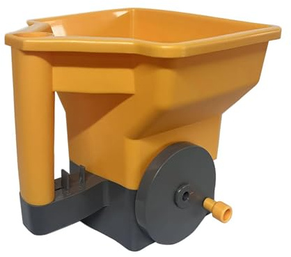 Spandiconcime | Piccola seminatrice a manovella Portatile - Spandiconcime per Giardino, Cortile, Invernale, ATV, Agricoltura, Fattoria, residenziale Commerciale