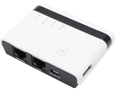 Cuifati Servidor de Impresión Inalámbrico, Comparta una Impresora con Varias Computadoras con 1 Puerto USB2.0 Amplia Compatibilidad Convierta la Impresora en Redes Inalámbricas Admite Red (Enchufe