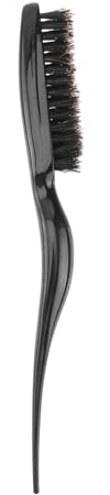 Alipis Cepillo para Cardar el Cabello Profesional Negro de Plástico Mango Ergonómico y Diseño Ligero Adecuado para Peinados Voluminosos y Cabello Rizado