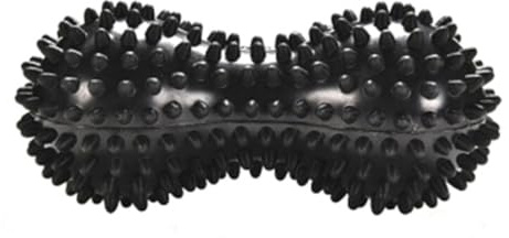 TIDTALEO Massageball zur Plantarfasziitis Schmerzlinderung mit Stacheln Pvc Schwarzer und Durchblutungsförderung für Waden und Gesäßmuskulatur Beim Sport und