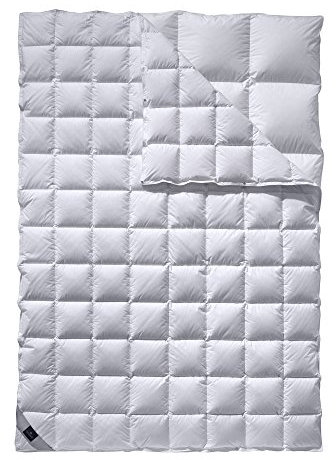 billerbeck Daunendecke | Nena | 135 x 200 cm | 100% Daunen | Optimale Wärme- und Feuchtigkeitsregulierung | Hausstauballergiker geeignet | 4 Jahreszeiten