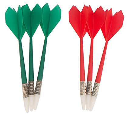 Huvai 6 Pcs Safety Darts with Soft Tip for Dartboard, Great for Children and Adults, Office and Family Time