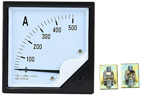 Analoger Strommesser 500A 1.5 Genauigkeitsklasse Quadratisches Einbaugehäuse für Frontplattenmontage Analoges Amperemeter Messgerät zur präzisen Strommessung in industriellen Anwendungen