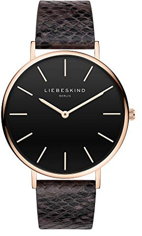 Kärleksbarn Berlin dam analog kvartsur med äkta läderarmband, BRUN, One Size, Rem